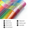 Rainbow Glitter Heat Transfer Vinyl for DIY Apparel