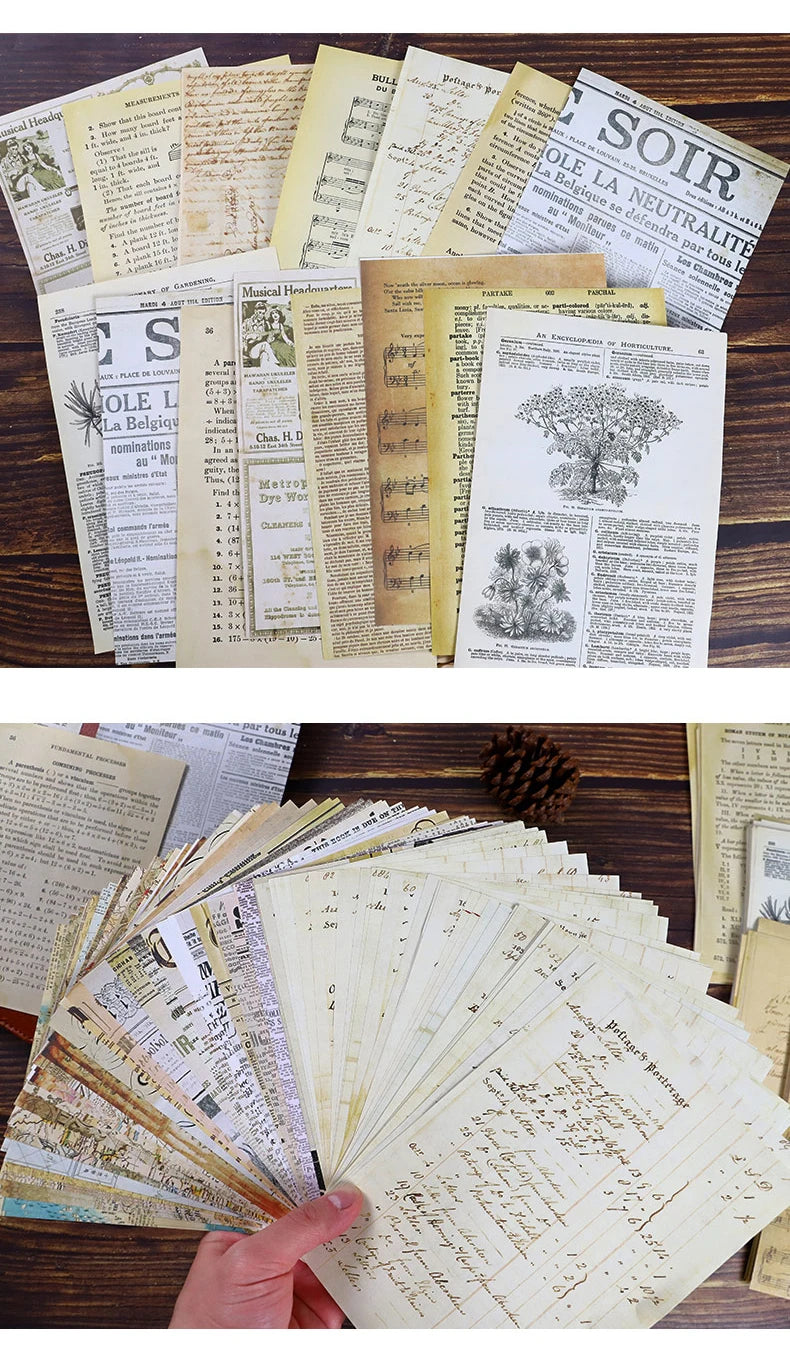 Vintage Paper Pack for Junk Journaling and Scrapbooking