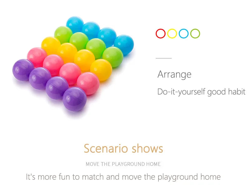 Colorful Soft Ocean Balls for Baby Playpens and Ball Pits