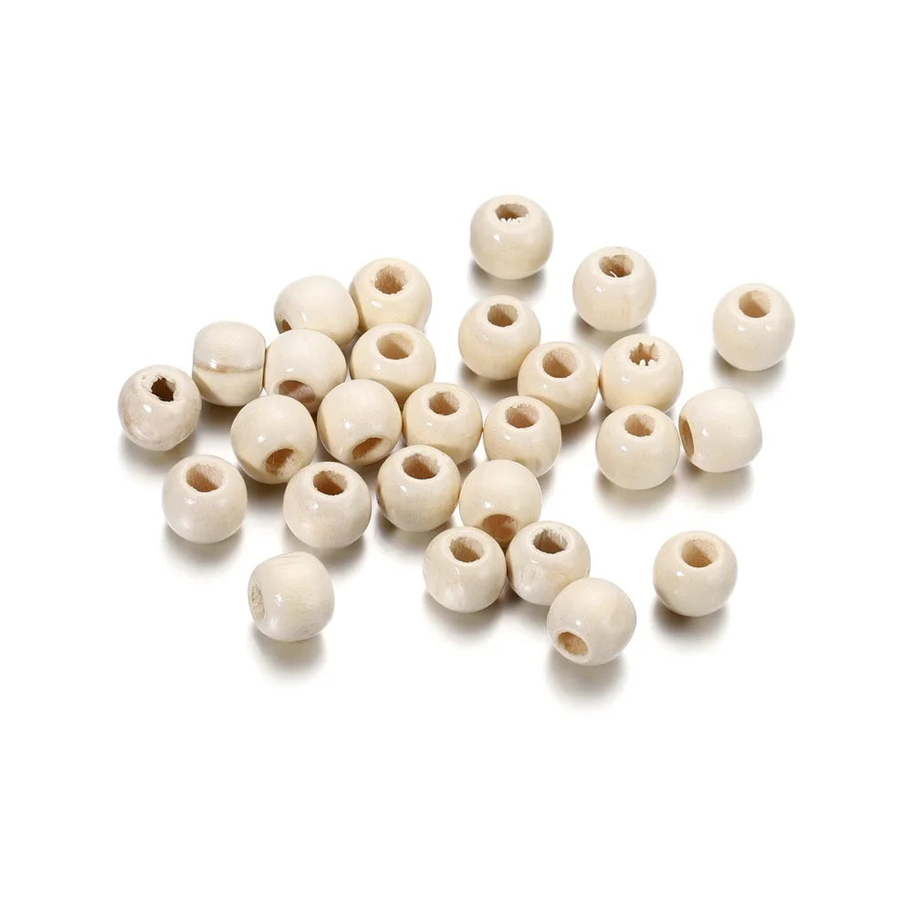 Natural Wooden Spacer Beads for Jewelry Making and Crafting