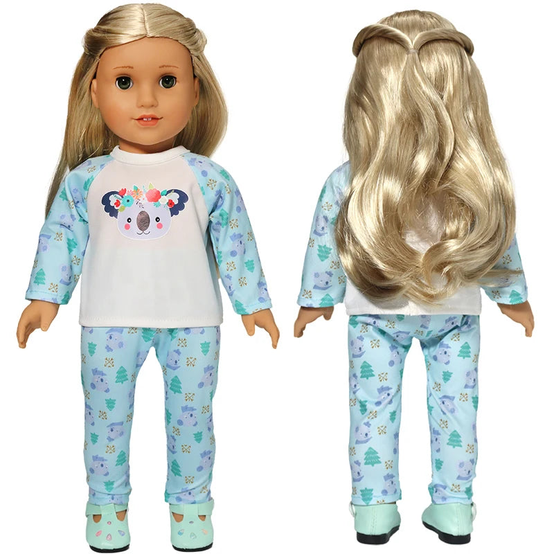 Doll Outfit Set with Hat for 17-43 cm Baby Dolls