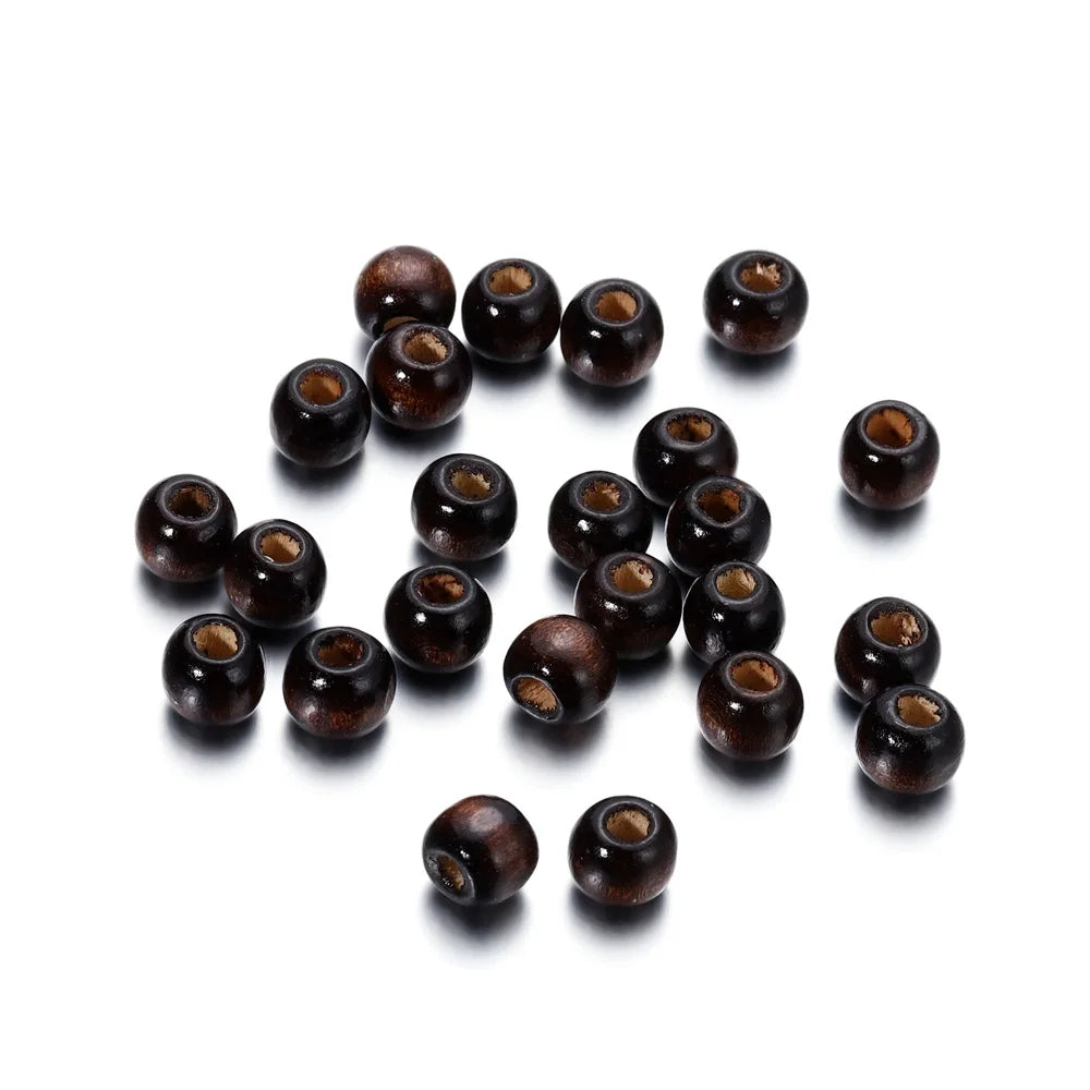 Natural Wooden Spacer Beads for Jewelry Making and Crafting