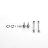 A set of 1:12 scale RC car steering wheel and interior upgrade parts including various metal components.
