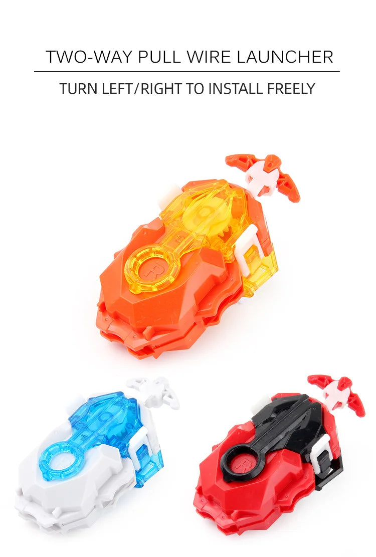 Two-Way Pull Wire Launcher for Beyblade Battles