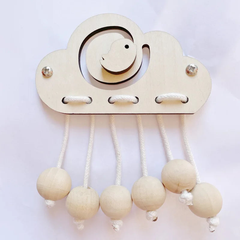 Montessori Wooden Busy Board Parts DIY Sensory Activity Set