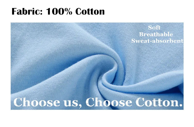 Close-up of soft light blue 100% cotton fabric showing a draped texture.