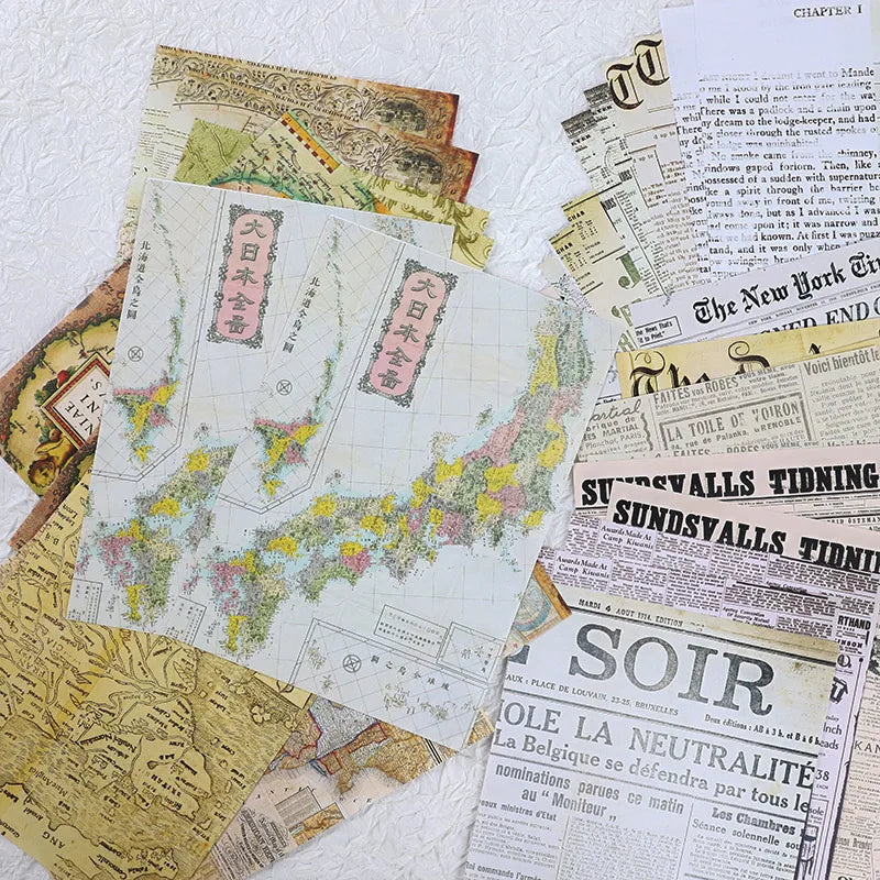 Vintage Paper Pack for Junk Journaling and Scrapbooking