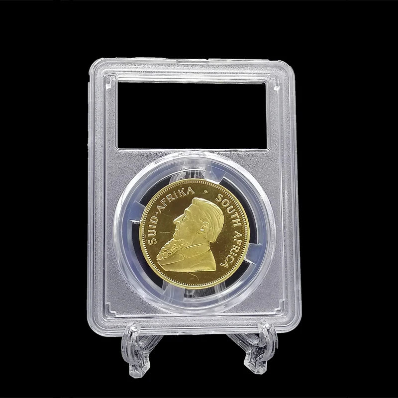 Crystal Clear Coin Display Holder with Protective Slab