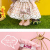 16cm Articulated Fashion Doll with Big Eyes and Dress-Up Outfit
