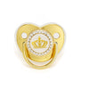 Rhinestone Crown Pacifier for Babies – Soft Silicone Soother with Elegant Sparkle