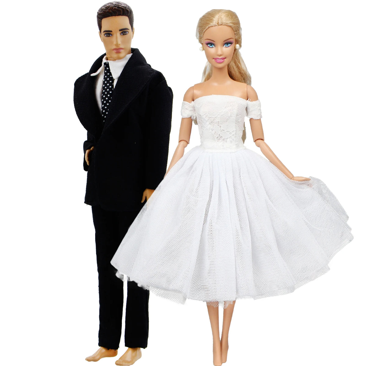 Doll Wedding Dress and Suit Gift Set for 11.5-Inch Fashion Dolls