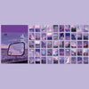 A collection of 50 aesthetic landscape and nature designs in various colors and styles for a sticker book.