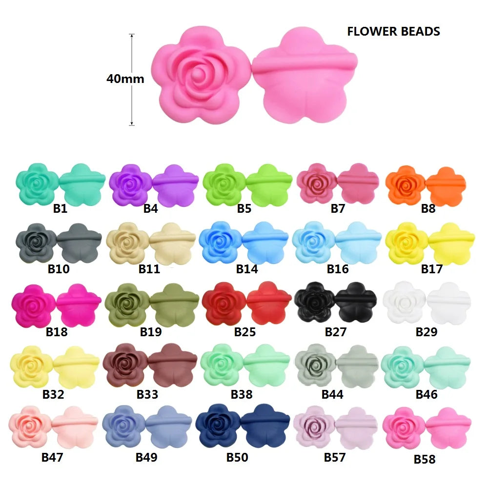 Silicone Teether Beads for DIY Baby Necklaces