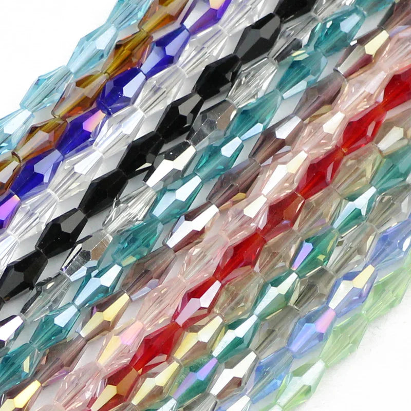 Austrian Crystal Bicone Beads for Jewelry Making – 100-Pack