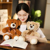 Cute Bow Tie Plush Bear Teddy with Colorful Design
