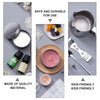A complete candle making kit showing a pouring pot, wicks, and fixator alongside finished candles and materials.