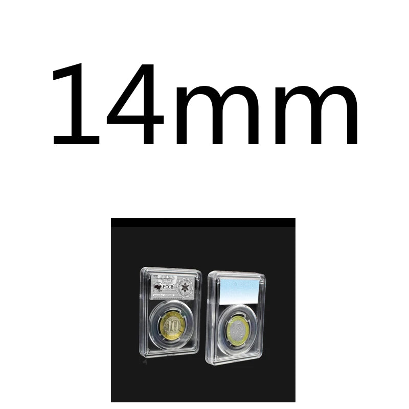 Crystal Clear Coin Display Holder with Protective Slab