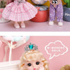 16cm Articulated Fashion Doll with Big Eyes and Dress-Up Outfit