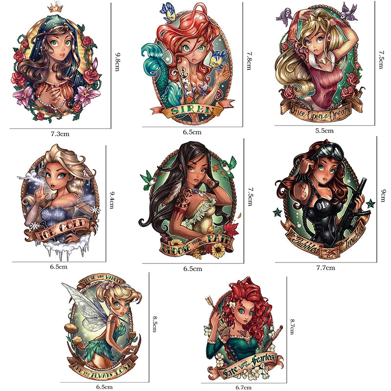 Enchanted Princess Iron-On Patch for DIY Clothing Decor