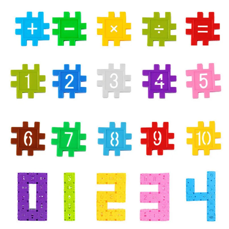 60-Piece Colorful Interlocking Building Blocks for Kids