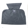 Gray stroller accessory kit featuring a mosquito net and rain cover.
