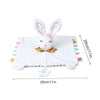 White plush bunny security toy comforter with pink nose and teether