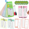Reusable Multiplication Practice Cards Set for Kids (0-12) with Dry-Erase Pens