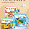 A set of reusable water painting books for kids featuring various animals and scenes.