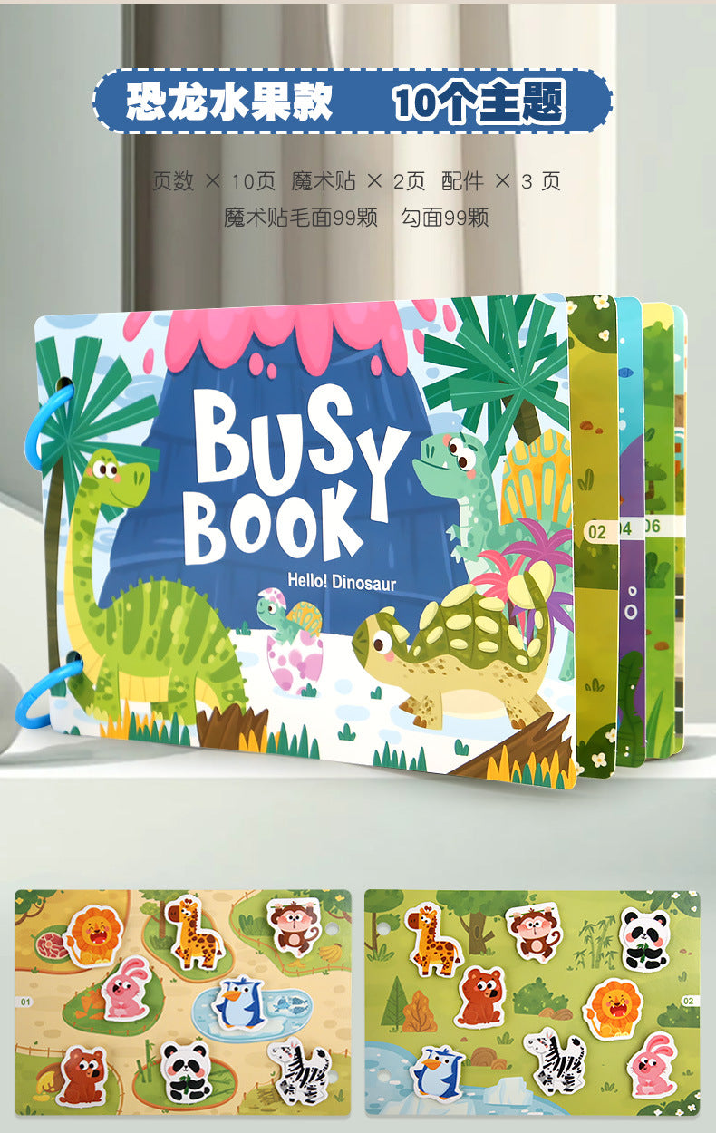 Montessori Toddler Busy Book with Matching Games