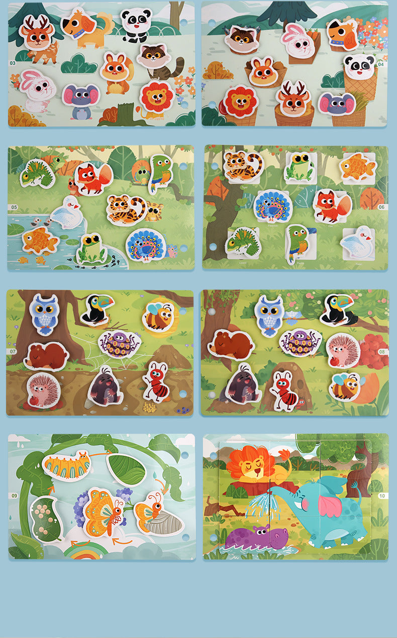 Montessori Toddler Busy Book with Matching Games