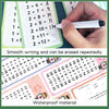 Reusable Multiplication Practice Cards Set for Kids (0-12) with Dry-Erase Pens