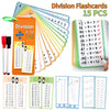 Reusable Multiplication Practice Cards Set for Kids (0-12) with Dry-Erase Pens
