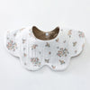 6-Layer Cotton Baby Bib with Reversible Design