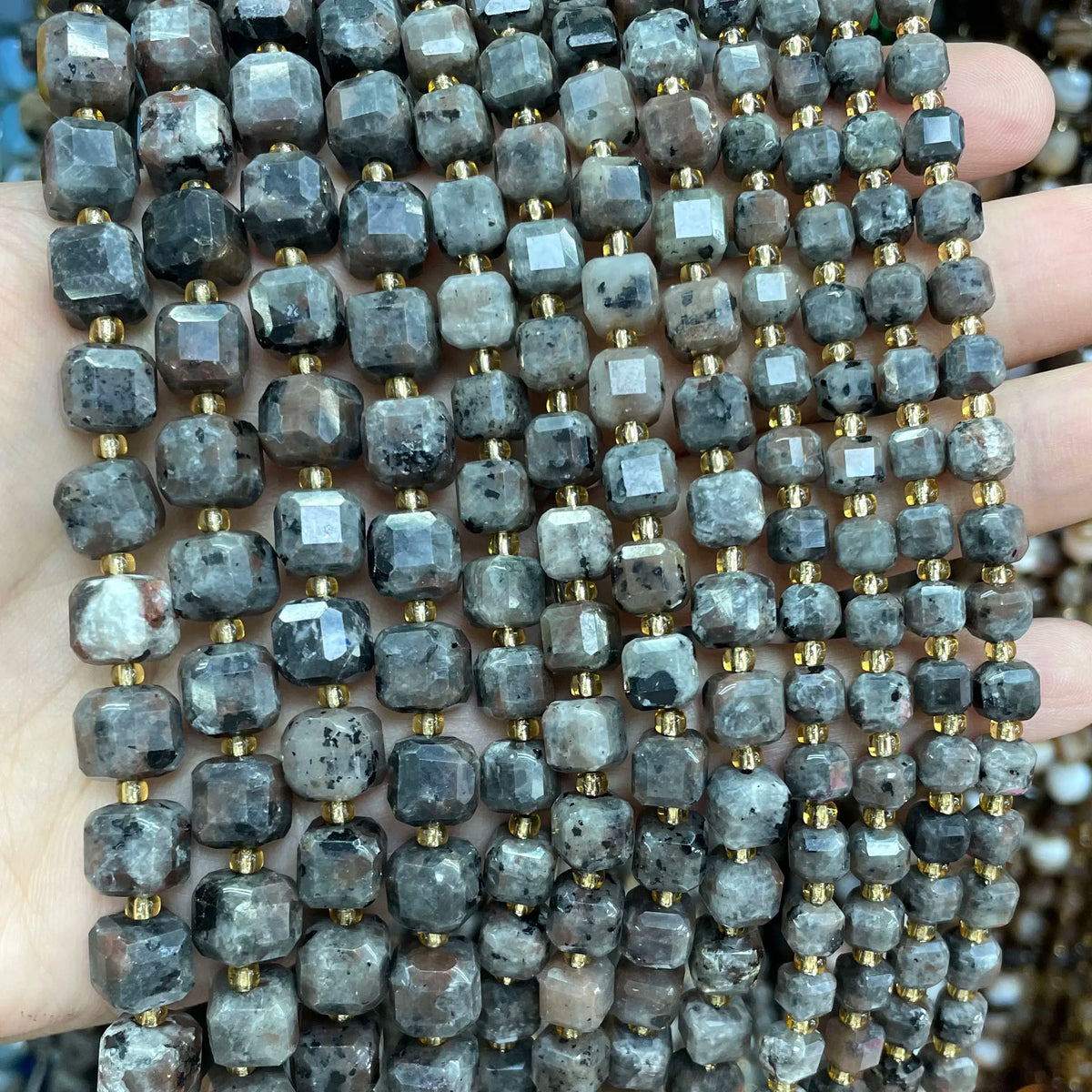 Natural Stone Faceted Beads for Jewelry Making