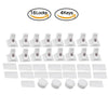 Set of 16 magnetic locks and 4 keys for child safety on cabinets and drawers