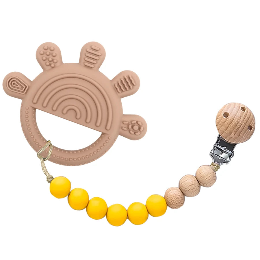 BPA-Free Silicone Baby Teether Ring