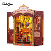 Owl Bookstore Miniature Book Nook DIY Kit with LED Lighting