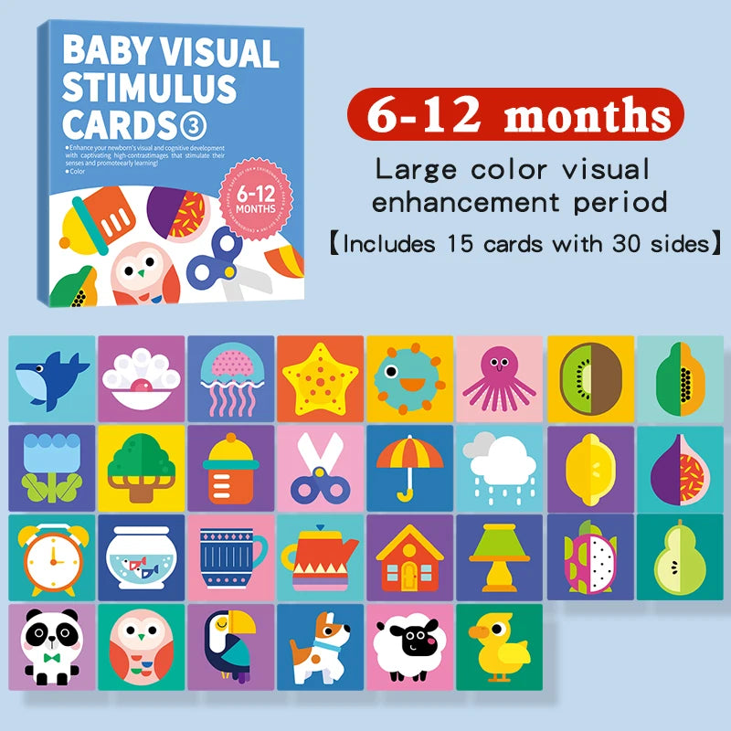 Montessori High-Contrast Visual Stimulation Cards for Babies
