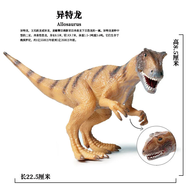 Realistic Dinosaur Figurine Collection for Imaginative Play