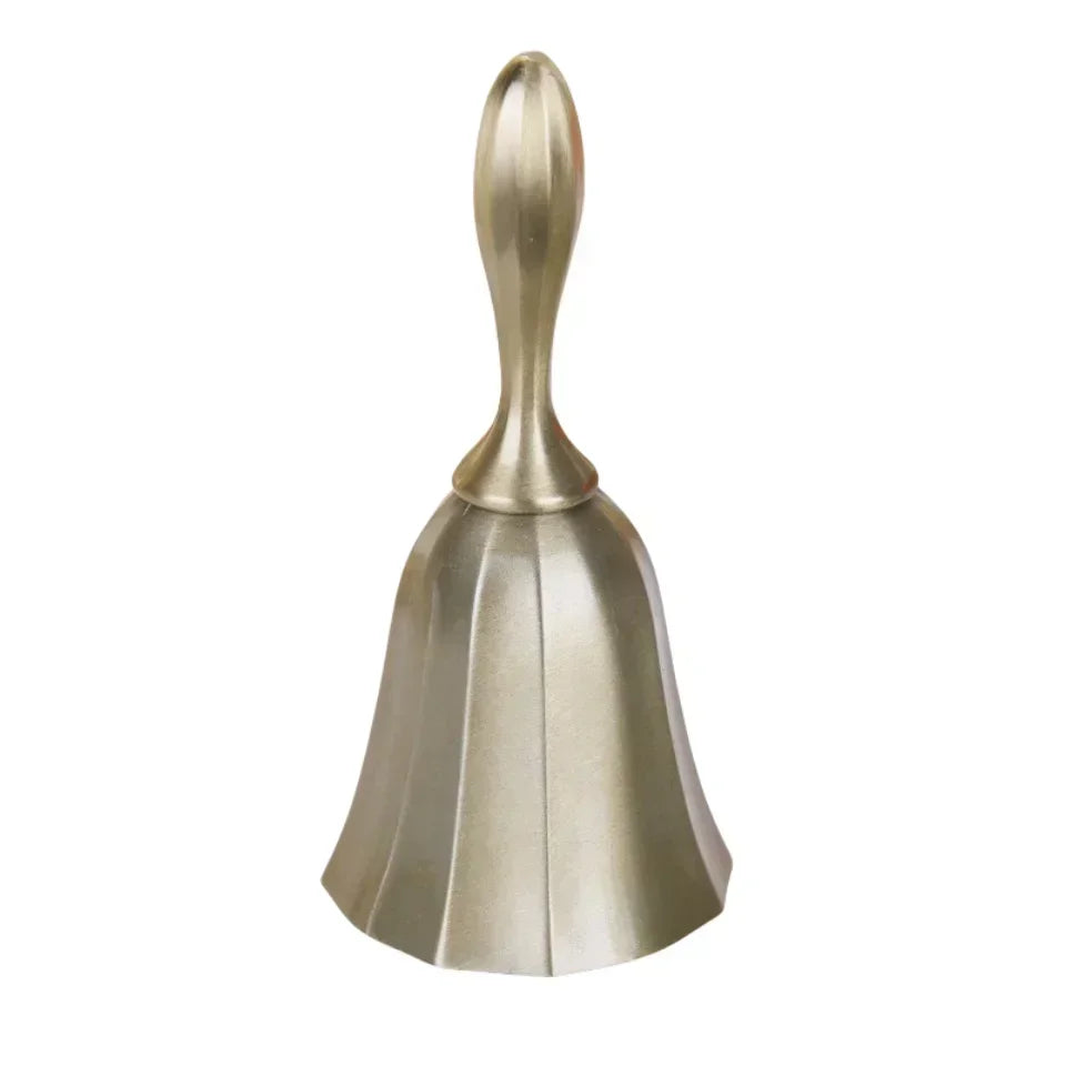 Classic Brass Hand Bell for Service, Weddings & Home Decor