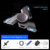 A silver multifunction flagship suit featuring a metal luminous fidget spinner and various components.