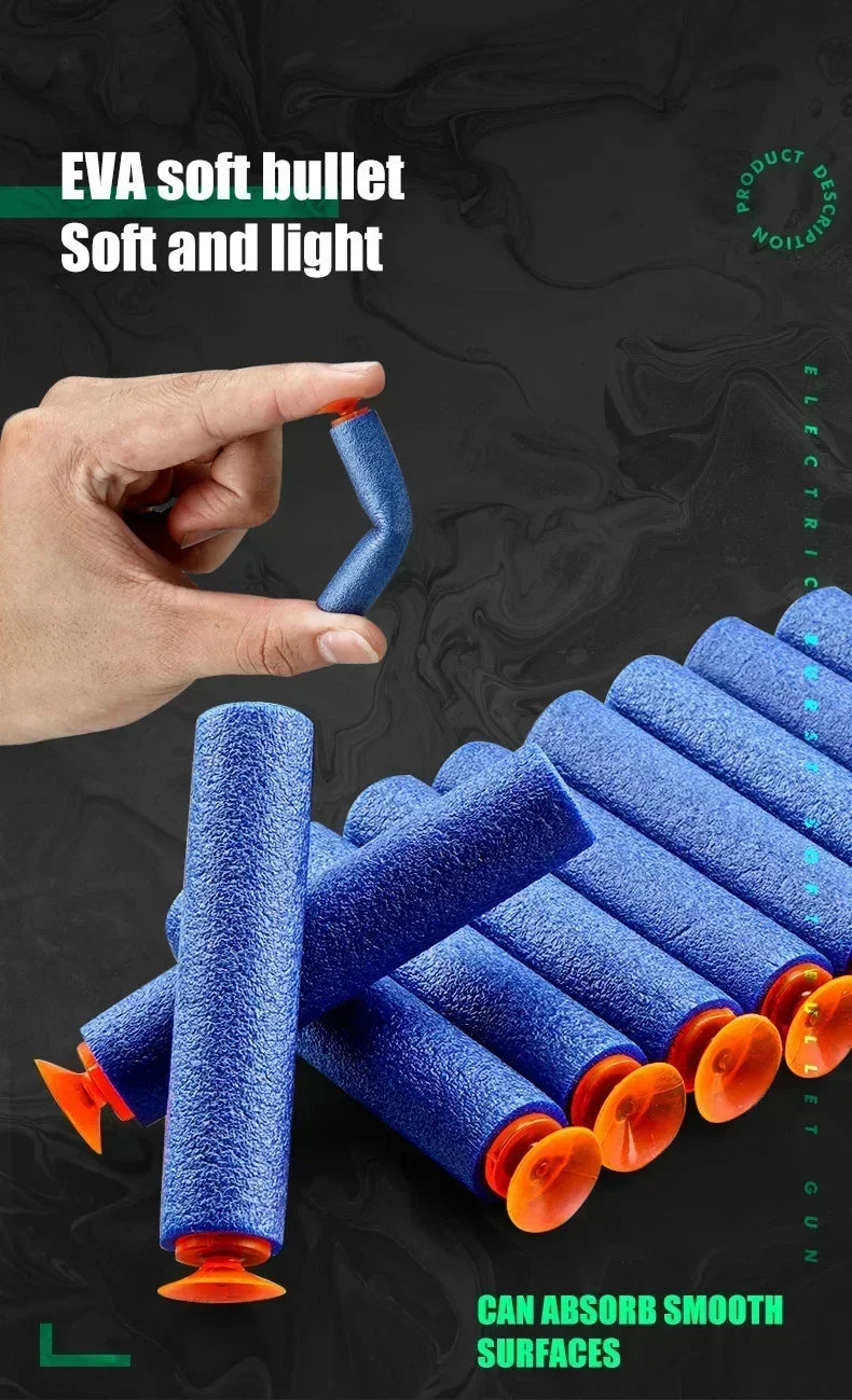 Electric Gatling Blaster Toy Gun with Suction Cup Darts