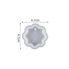 A heart-shaped silicone mold for resin jewelry making, measuring 4.7cm in height.