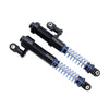 Black adjustable aluminum shock absorbers with blue springs for RC crawlers