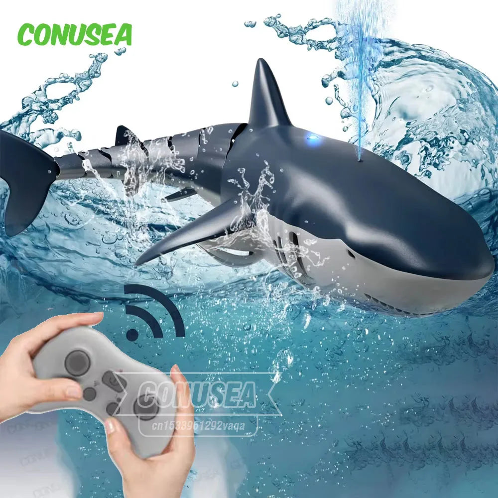 Remote Control Shark Toy with Water Spray