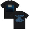 Black t-shirt featuring the Hit Me Hard and Soft tour design on the front.