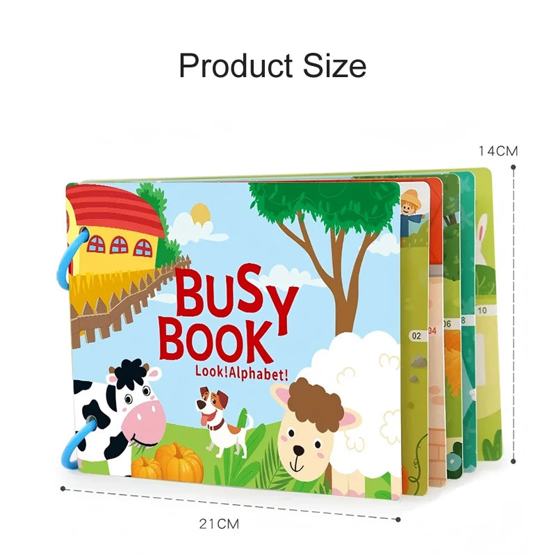 Montessori Quiet Busy Book for Early Learning