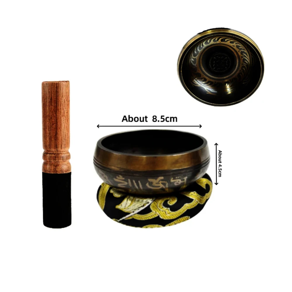 Tibetan Singing Bowl Set for Meditation and Relaxation