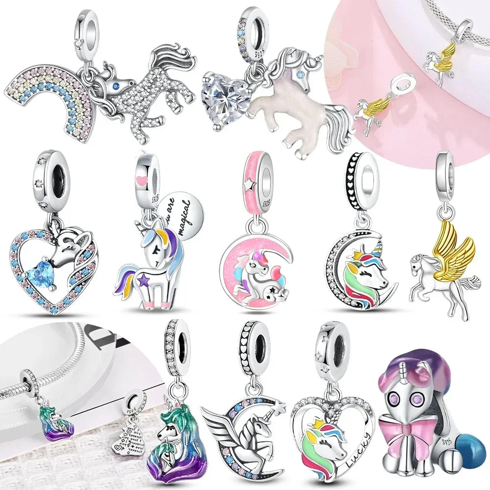 Enchanting Unicorn Pegasus Charm for Jewelry and Accessories