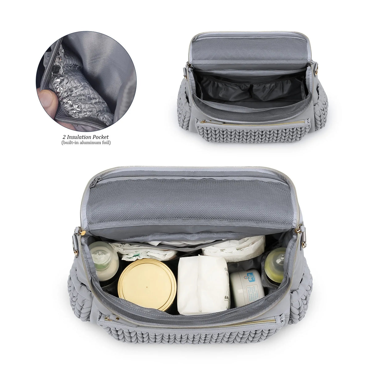 Large Capacity Waterproof Diaper Bag Tote